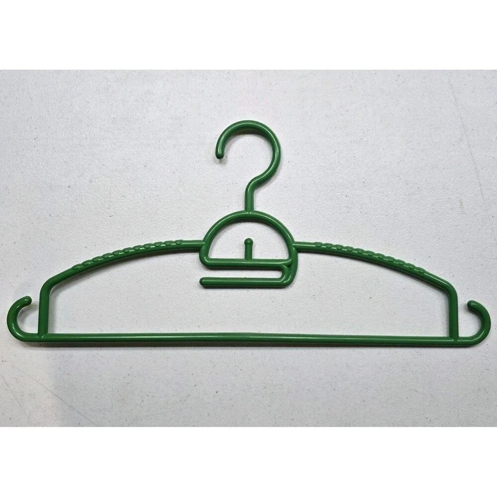 40 MultiColors Notched Plastic Tubular Clothing Shirt Pants Hangers W/Hook